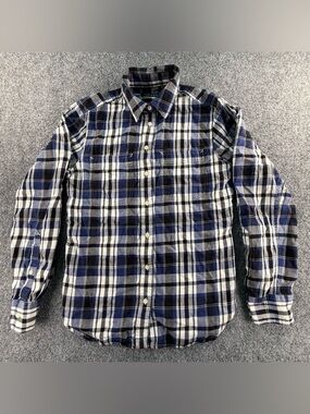 Lauren Ralph Lauren Button Up Roll Tab Plaid Shirt